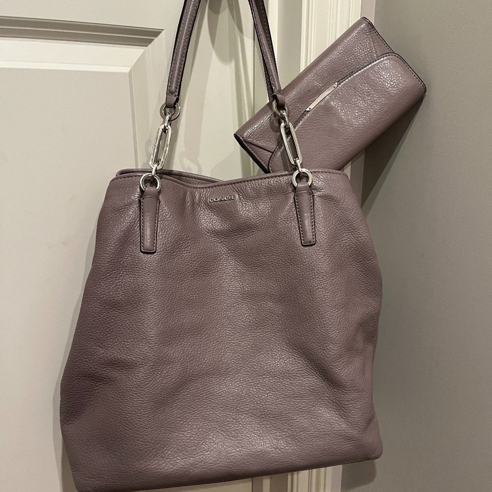 Coach Shoulder Purse and Matching Wallet